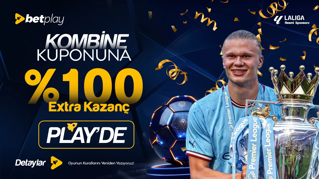 Betplay — KOMBİNE KUPONUNA %100 EKSTRA KAZANÇ!