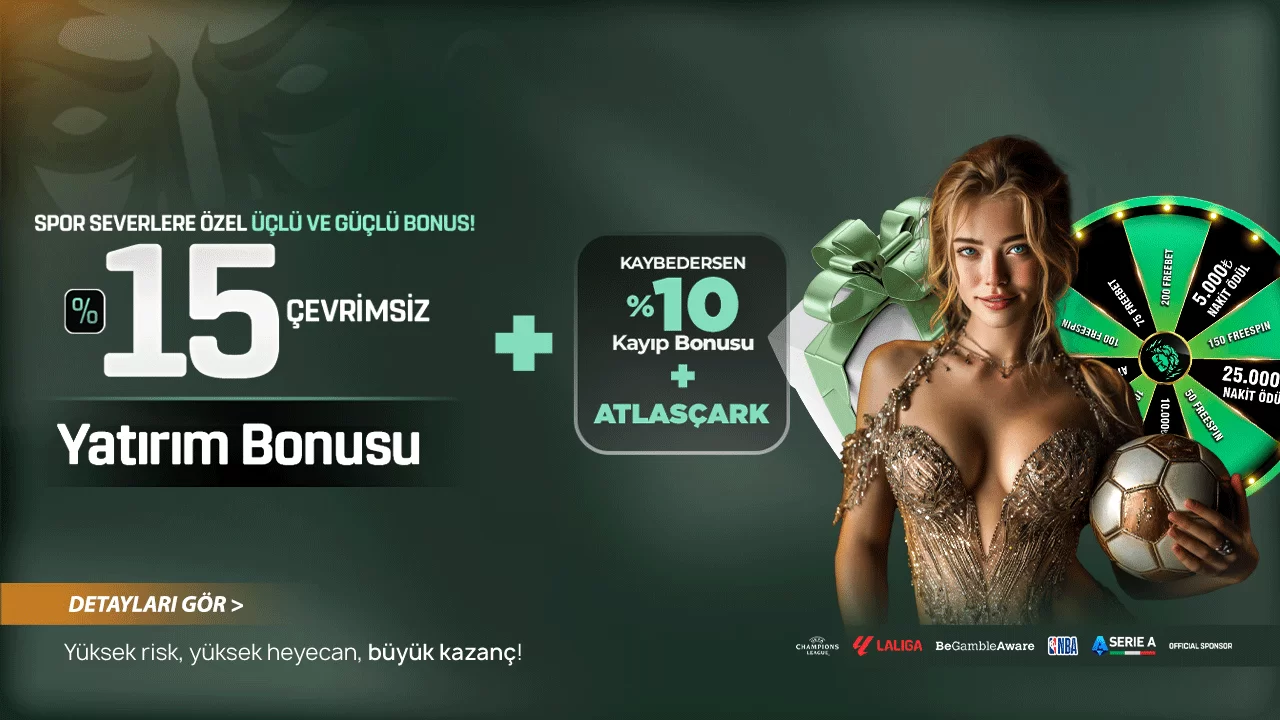 Atlasbet — ÜÇLÜ SPOR YATIRIM BONUSU