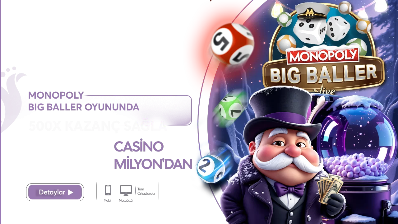 Casinomilyon — MONOPOLY 'DE 500X KAZANÇ SAĞLA 100X HEDİYE !