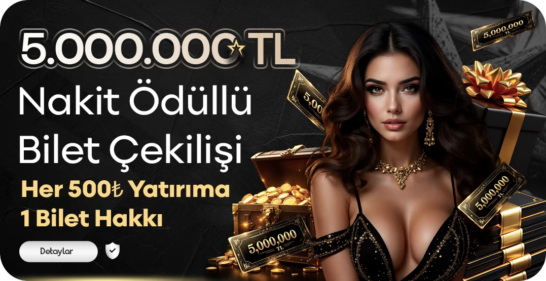 Sonbahis — 5.000.000 TL ÖDÜLLÜ NAKİT ÇEKİLİŞİ