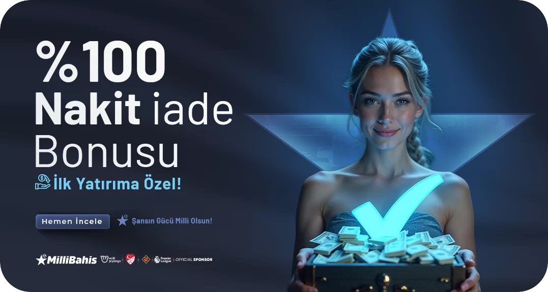 Millibahis — %100 NAKİT İADE BONUSU!