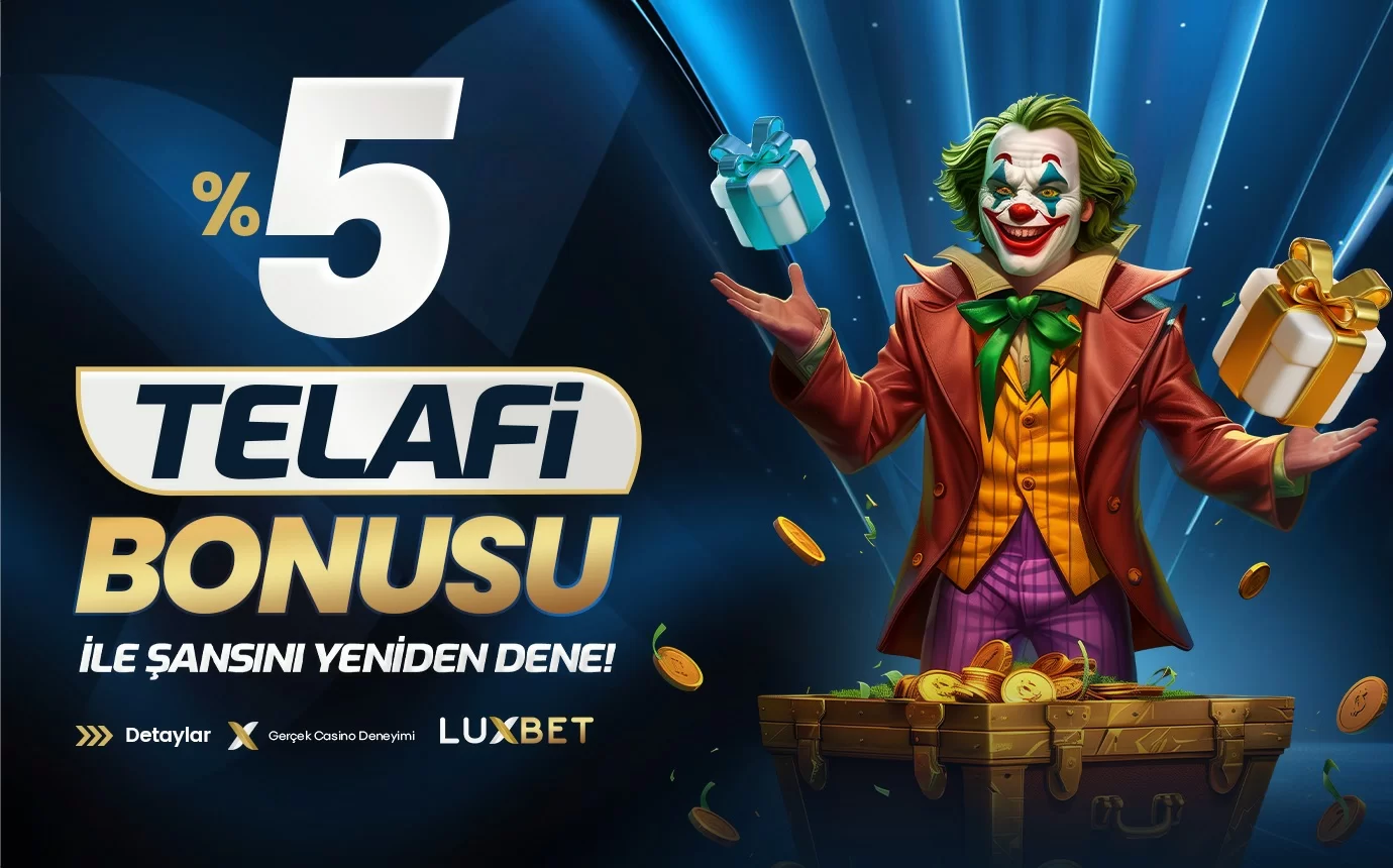 Luxbet — %5 TELAFI BONUSU İLE ŞANSINI YENIDEN DENE