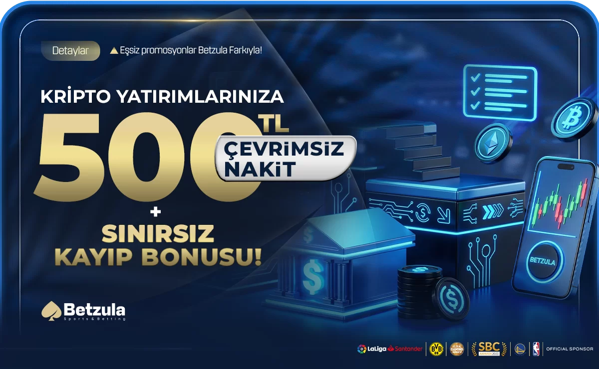 Betzula — KRİPTO YATIRIMLARINIZA ÖZEL 500₺ NAKİT HEDİYE!